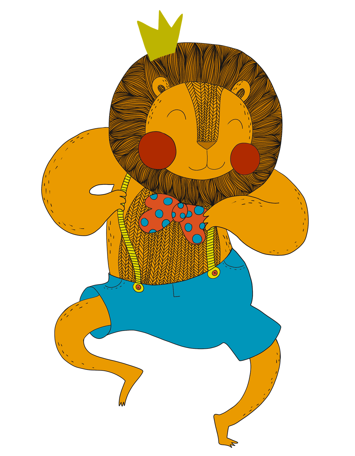 Happy Lion Dancing