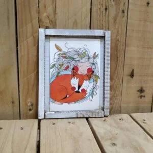 Illustration Artwork - Fox Art: Mother Nature (15x19,5cm)